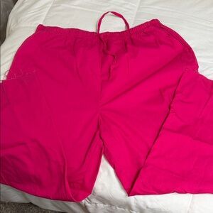 Vibrant Pink Drawstring Pants and Top Set